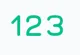 Icon with the numbers 123 in green, representing a fact in the Logical Data Model editor.