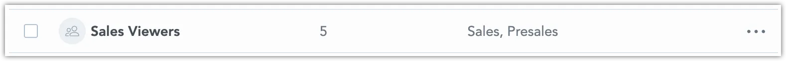 Users & groups page showing a list of groups, displaying the changed number of group members and assigned workspaces.